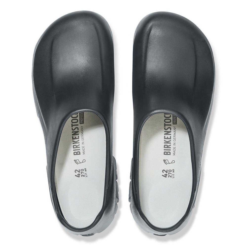 Birkenstock Unisex Black Steel Toe Clogs A 640 Slip Resistant  W 9-9.5 M 7-7.5